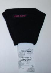 HOT EARS  Ohrenschützer aus Fleece, V-Form, schwarz 