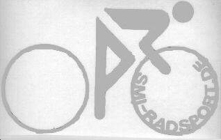 SMI Radfahreraufkleber, silber 