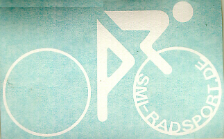 SMI Radfahreraufkleber, weiß 