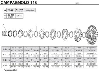CAMPAGNOLO POTENZA  Zwischenring, 11fach 