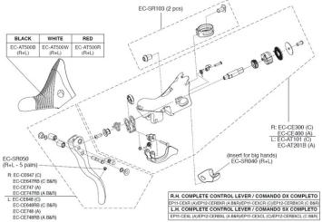 CAMPAGNOLO CENTAUR  Schalteinheit, rechts 