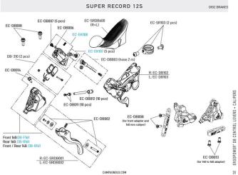 CAMPAGNOLO SUPER RECORD DISC  Schalteinheit, rechts, 12fach 