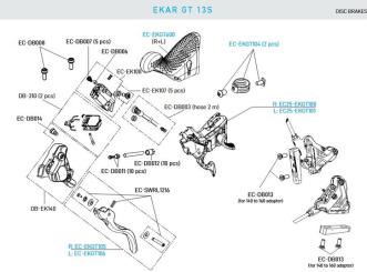 CAMPAGNOLO EKAR GT  Befestigungsschellen 