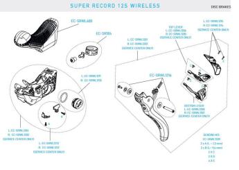 CAMPAGNOLO SUPER RECORD 12S WL  Batteriedeckel, links 