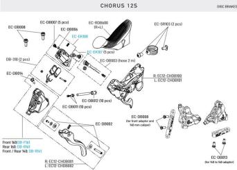 CAMPAGNOLO CHORUS DISC  Schalteinheit, links, 2*12fach 