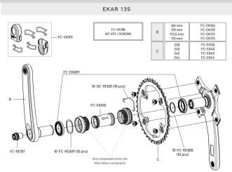 CAMPAGNOLO EKAR 2021  Schmutzhülse (FC-EK010) 