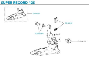 CAMPAGNOLO SUPER RECORD  Anschlagschrauben für Umwerfer 