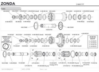 CAMPAGNOLO ZONDA  Stellring (HB-ZO019) 