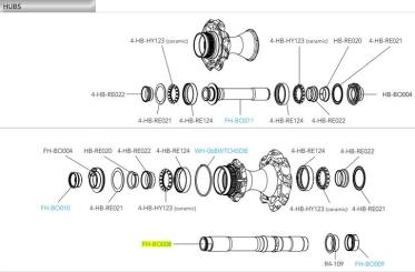 CAMPAGNOLO BORA WTO  Distanzhülse (FH-R4-109) 