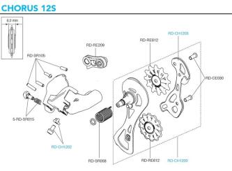 CAMPAGNOLO CHORUS  Schaltschwinge, 12S 
