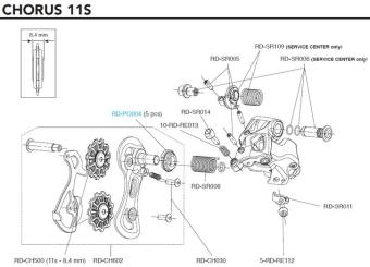 CAMPAGNOLO CHORUS 2015  Schaltschwinge 