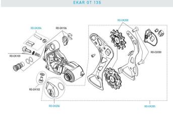 CAMPAGNOLO EKAR GT  Abschlußkappe für Schaltwerk 