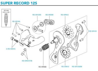 CAMPAGNOLO SUPER RECORD  Begrenzungsschrauben-Set 