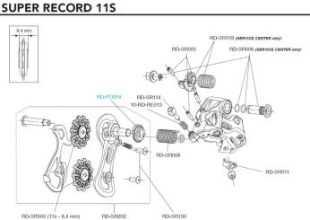 CAMPAGNOLO SUPER RECORD 2015  Schalträdchenschrauben 