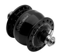 SCHMIDT SON DELUX  Nabendynamo, schwarz, 