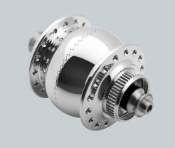 SCHMIDT SON DELUX disc  Nabendynamo, silber-poliert, 