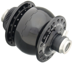 SCHMIDT SON DELUX 12 disc  Nabendynamo, schwarz, 