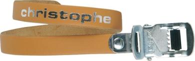 CHRISTOPHE VINTAGE  Pedalriemen, naturbraun 